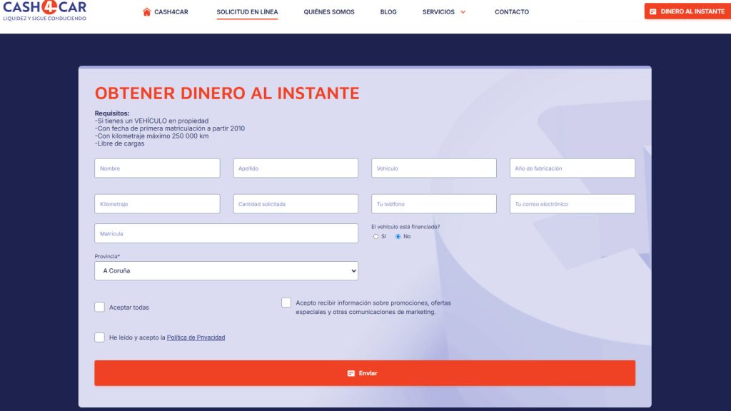 como funciona Cash4car